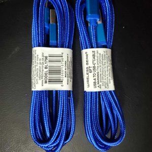 2 pack- 6 ft USB-C type charger